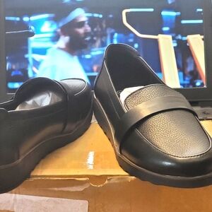 Ladies Black Loafers